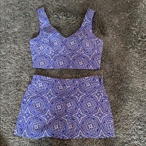 Two piece tank and shorts set